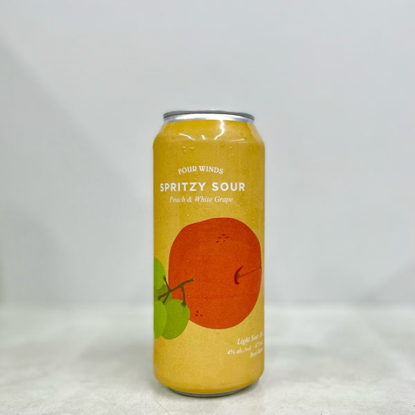 Spritzy Sour Peach & White Grape 473ml/Four Winds